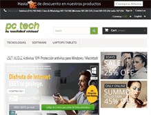 Tablet Screenshot of pctechperu.com